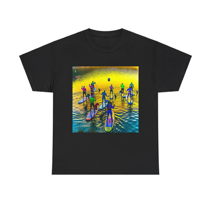 Soft and comfortable paddleboarding T-Shirt from Dazzling Dreams Studio, showcasing an inspiring design for outdoor enthusiasts.