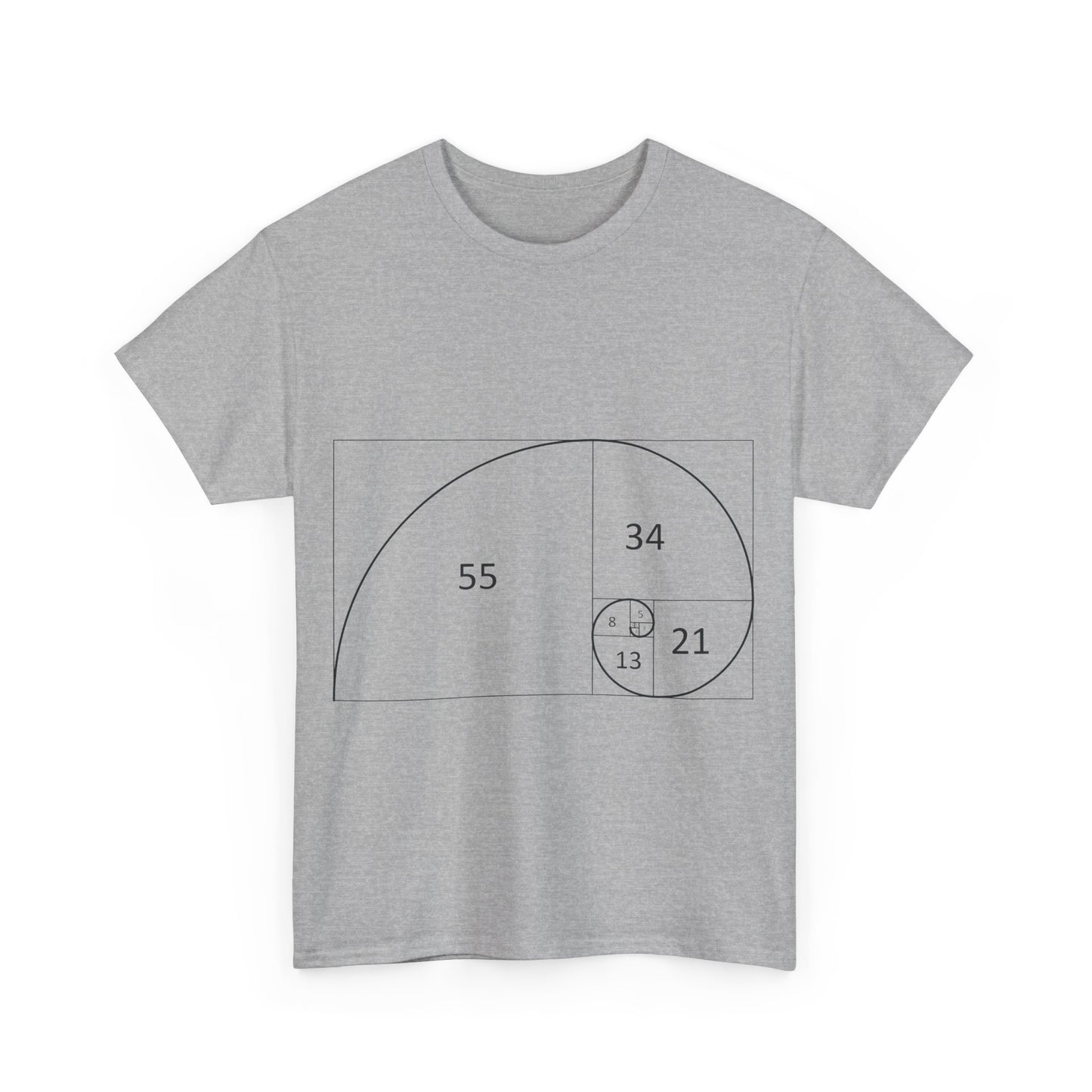 Fibonaci Spiral Space Tee, Urban Graphic Unisex Shirt, Geek Cosmos Tshirt,