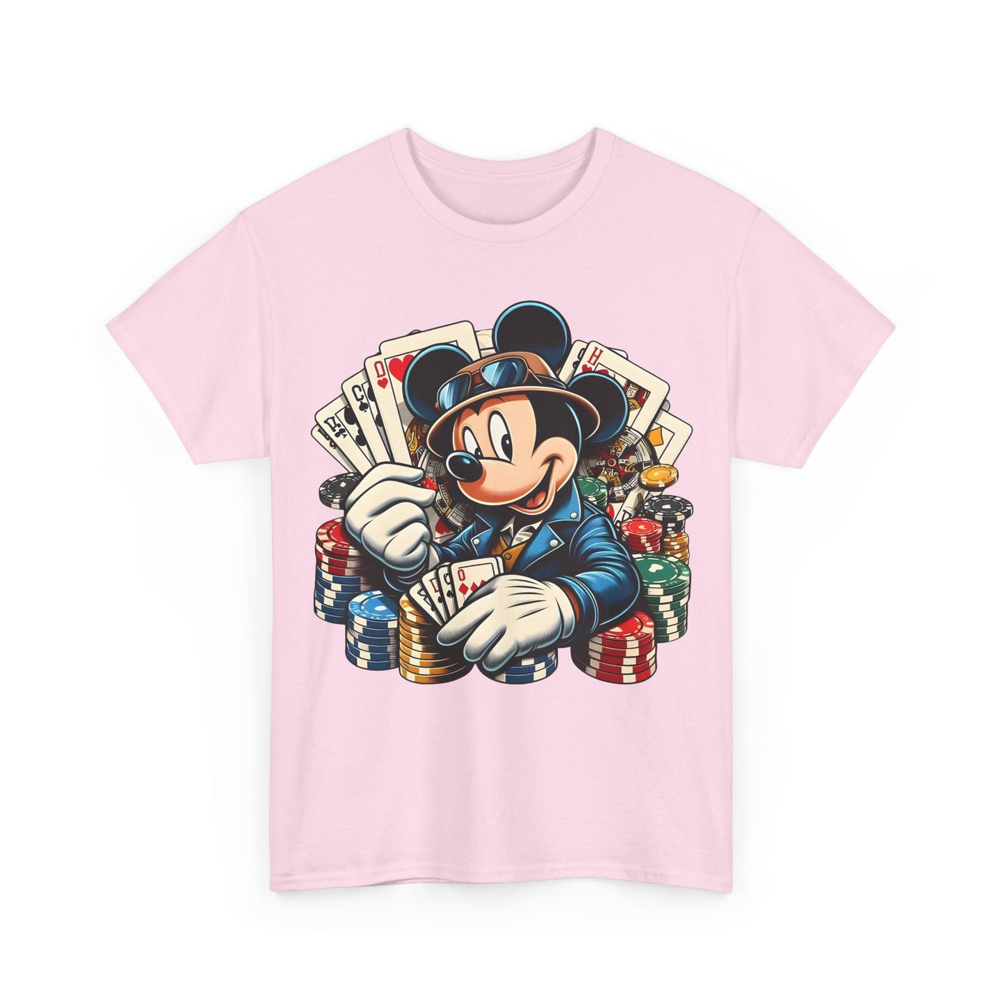 Mickey Mouse Poker Unisex Graphic Tee Shirt