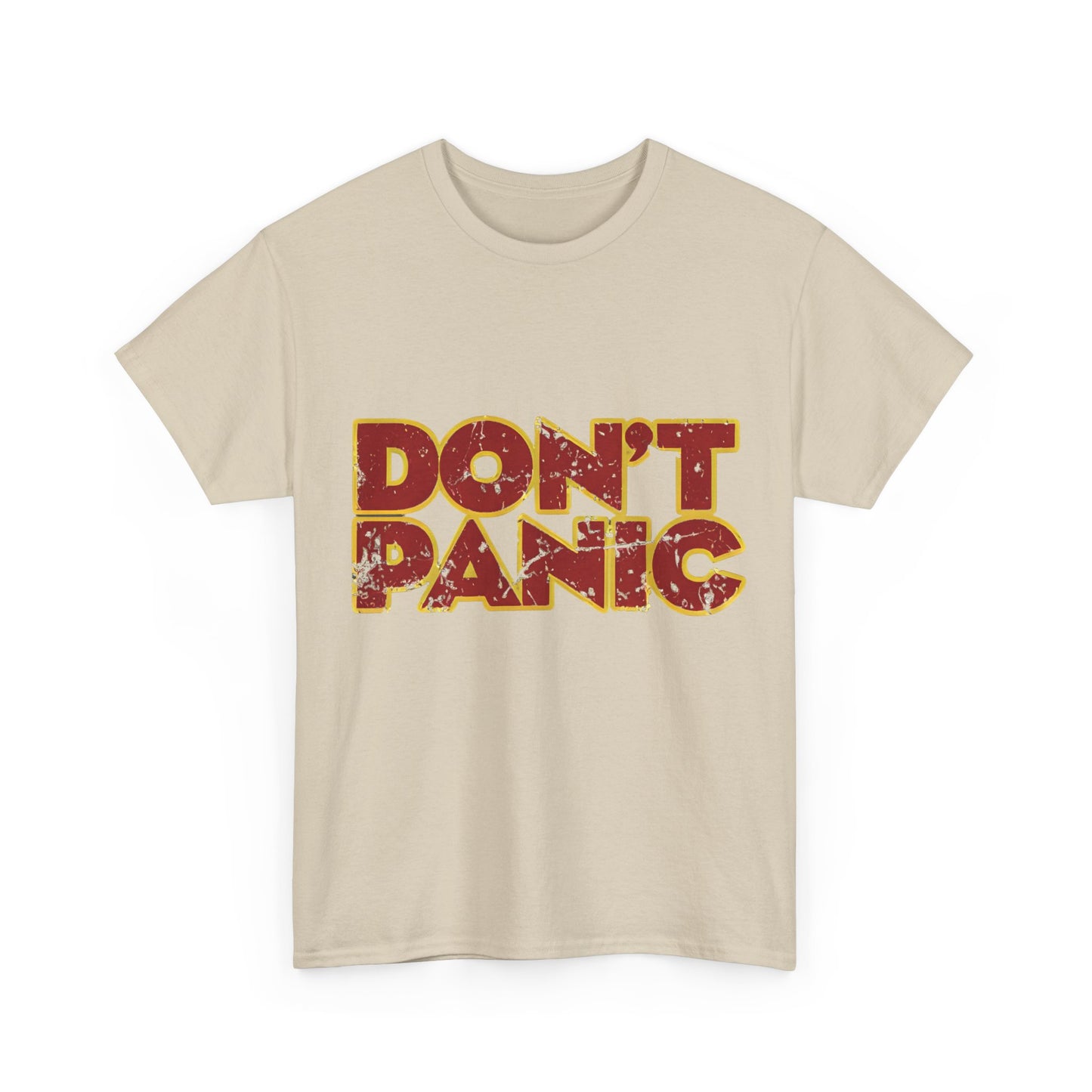 Dont Panic Hitch Hikers Guide Graphic T-Shirt Urban Unisex Cotton Tee