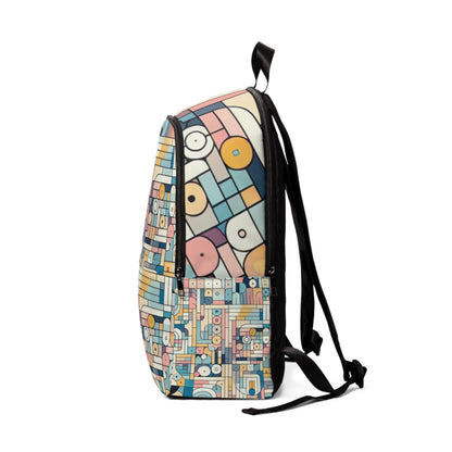 Interior of the Pastel Harmony Backpack from Dazzling Dreams Studio, featuring spacious compartments for stylish organisation and comfort.