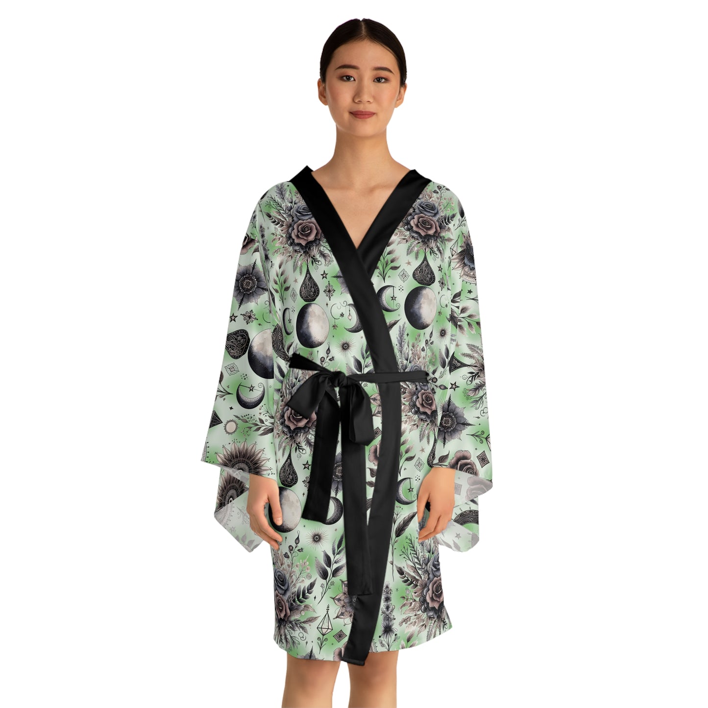 Floral Kimono Robe, Women's Robe, Designer Lounge Wear, Boho Chic Bathrobe, !!!