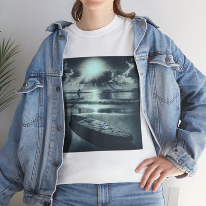 Elegant Paddle Board T-Shirt from Dazzling Dreams Studio featuring a stunning paddleboarding design, ideal for outdoor lovers and water sports enthusiasts.