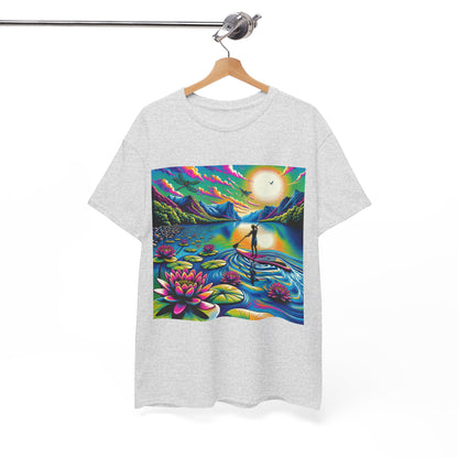 Dazzling Dreams Studio's Delightful Paddle Board T-Shirt, perfect for casual outings or outdoor adventures, offering both style and exceptional comfort.
