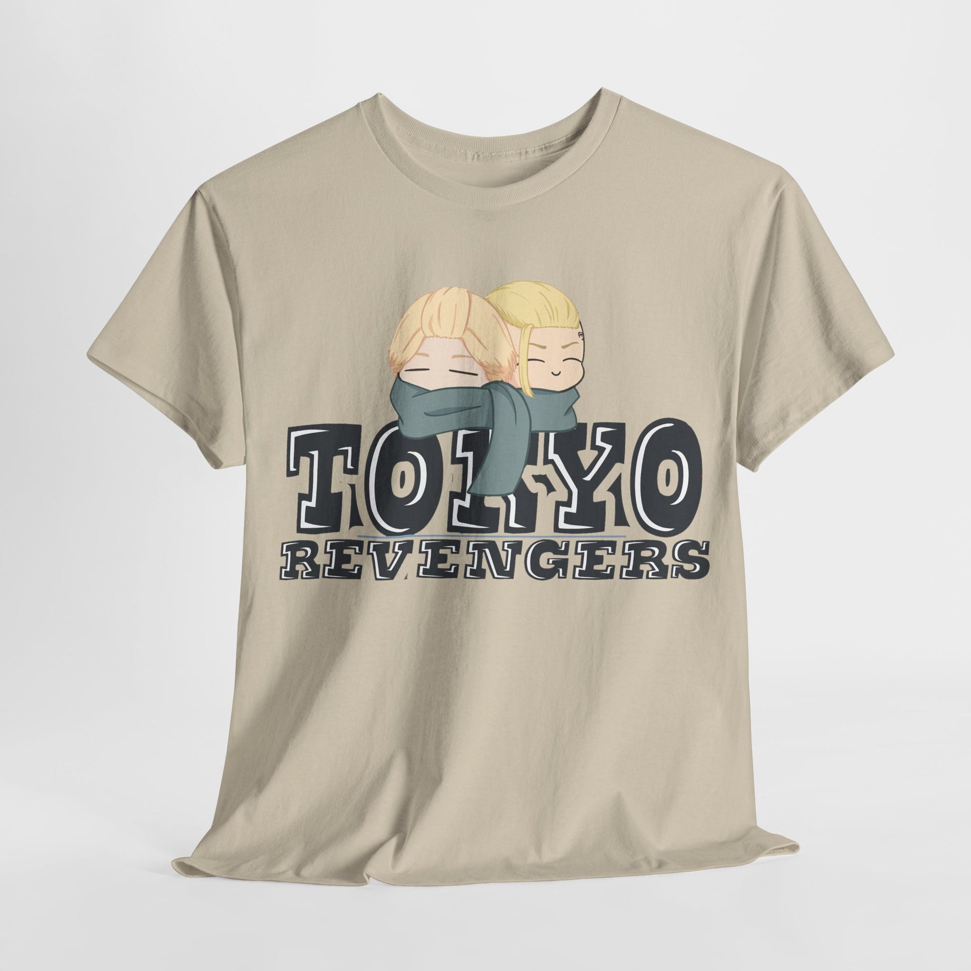 Elegant Tokyo Revengers men's t-shirt showcasing captivating anime art and statement text, perfect for style-savvy anime enthusiasts.