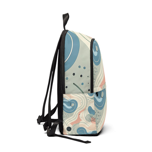 Luxurious interior of the Modern Pastel Backpack by Dazzling Dreams Studio showcasing spacious compartments, ideal for everyday essentials.