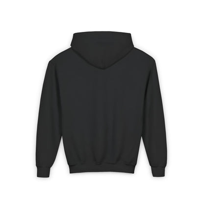 Plain back view of a black pullover hoodie, a luxurious unisex option perfect for fans of the Wicked Movie.