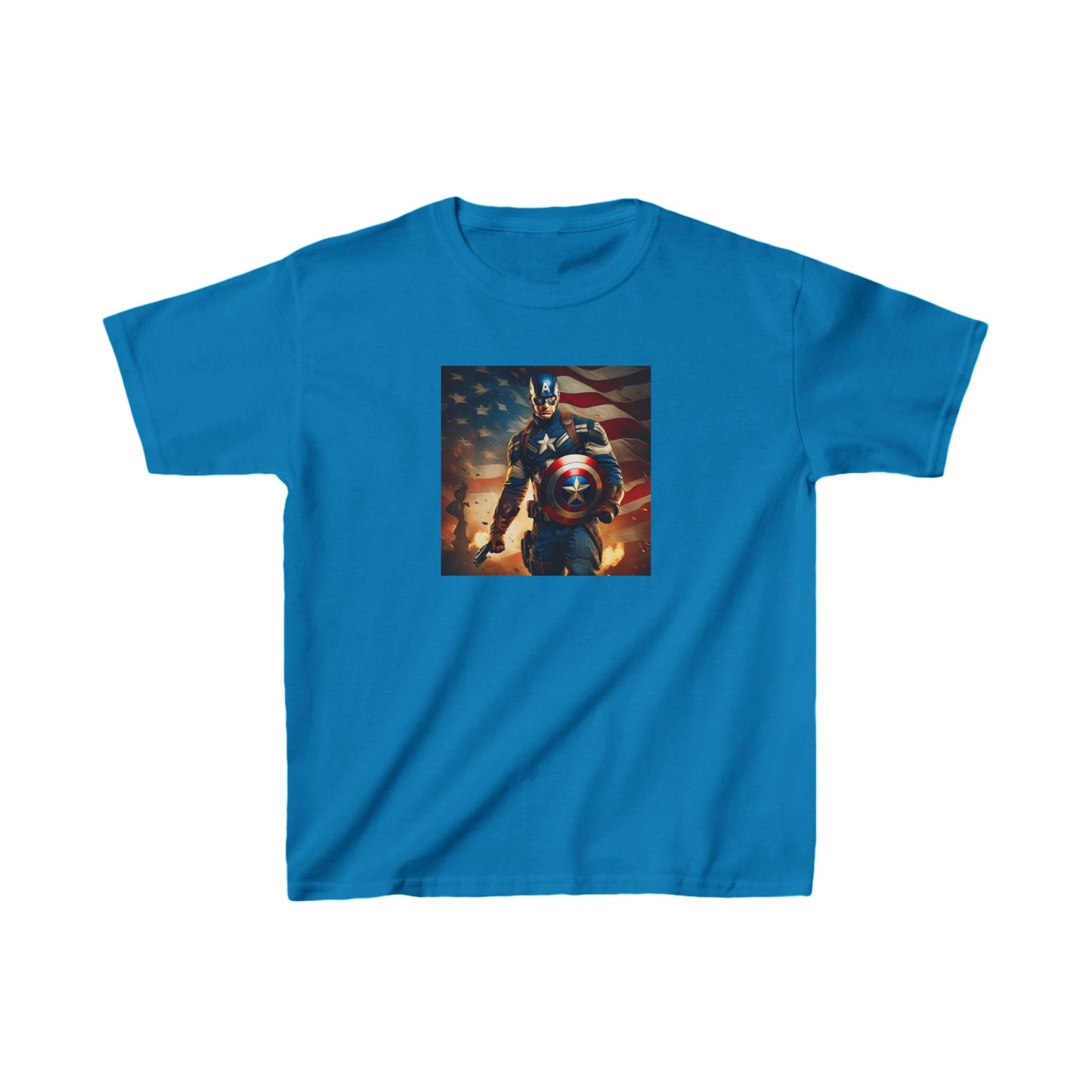 Kids Captain America Heavy Cotton Tee 16 colors