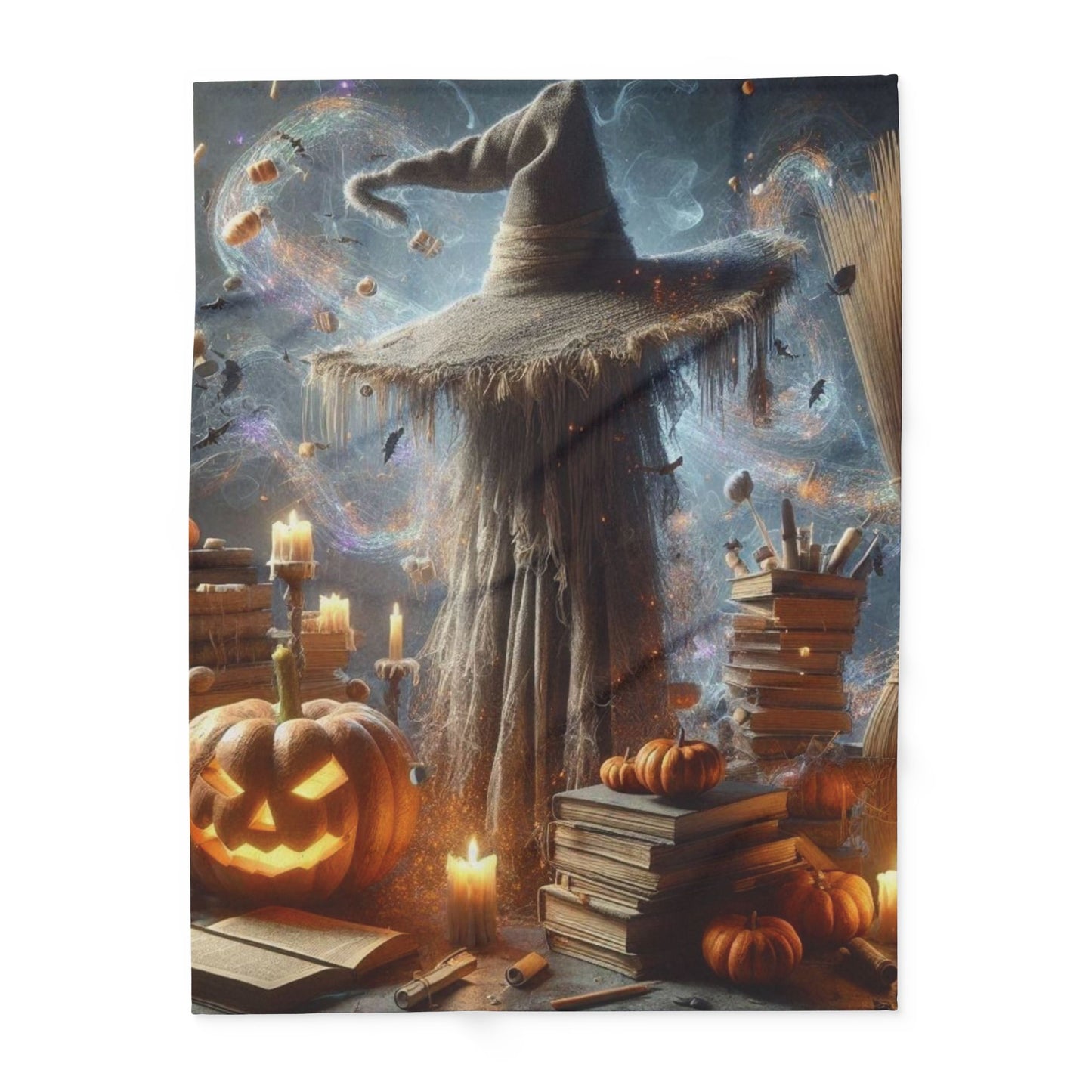 Decorative and Warm Halloween Spooky Arctic Fleece Blanket 3 Sizes