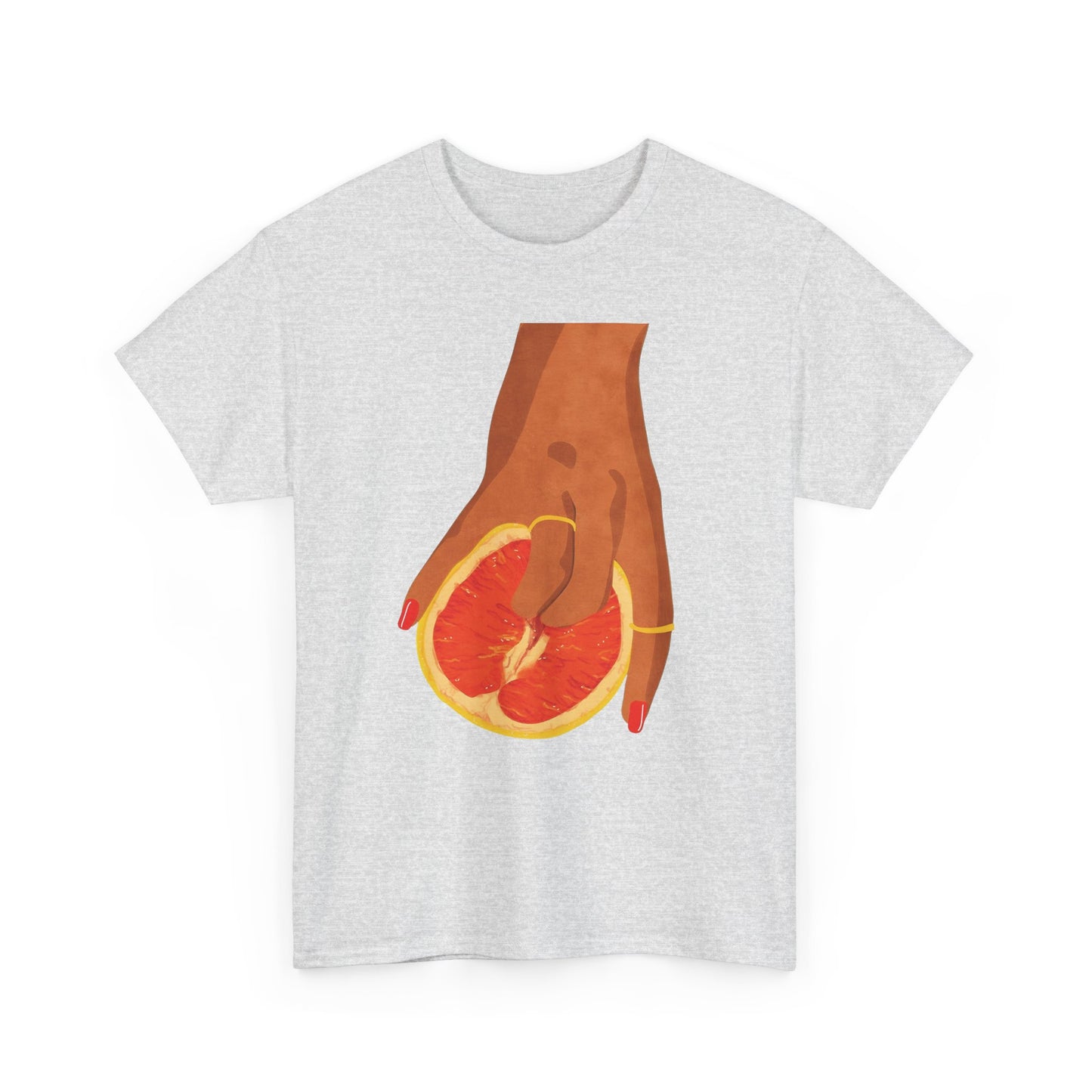 Vibrant Grapefruit Womens Graphic T-Shirt Urban Cotton Tee