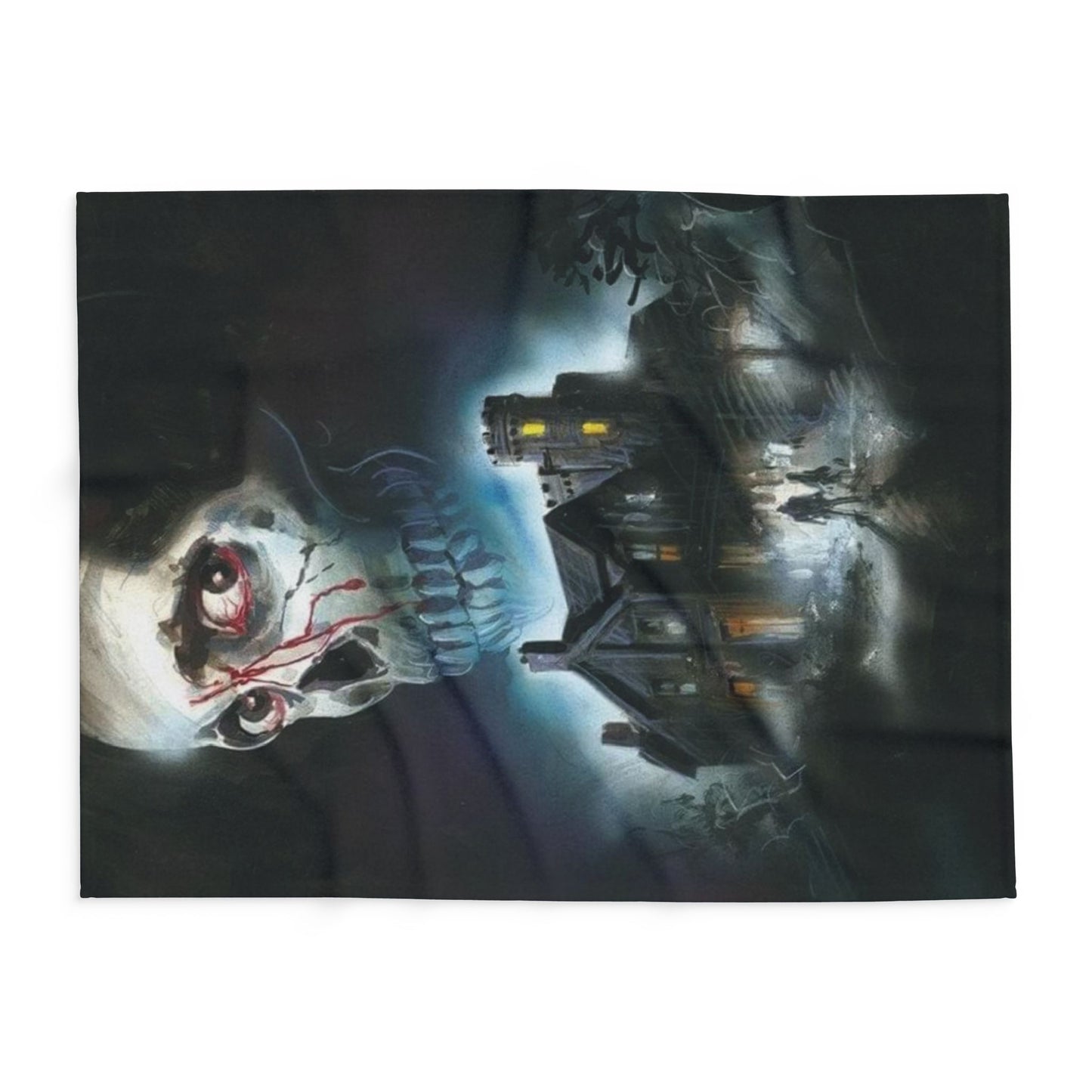 Decorative and Warm Halloween Spooky Arctic Fleece Blanket 3 Sizes