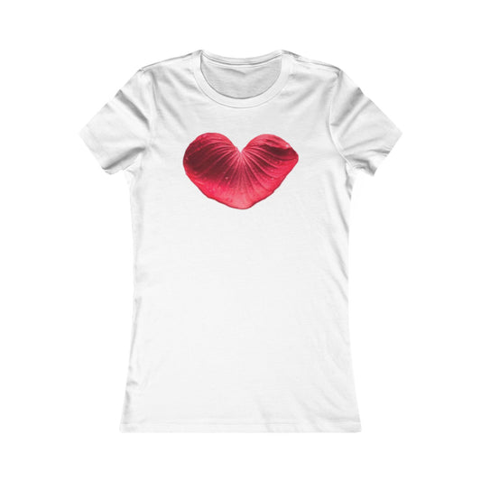 Floral Heart Sexy  Women's Graphic Cotton Funny T Shirt Tee.