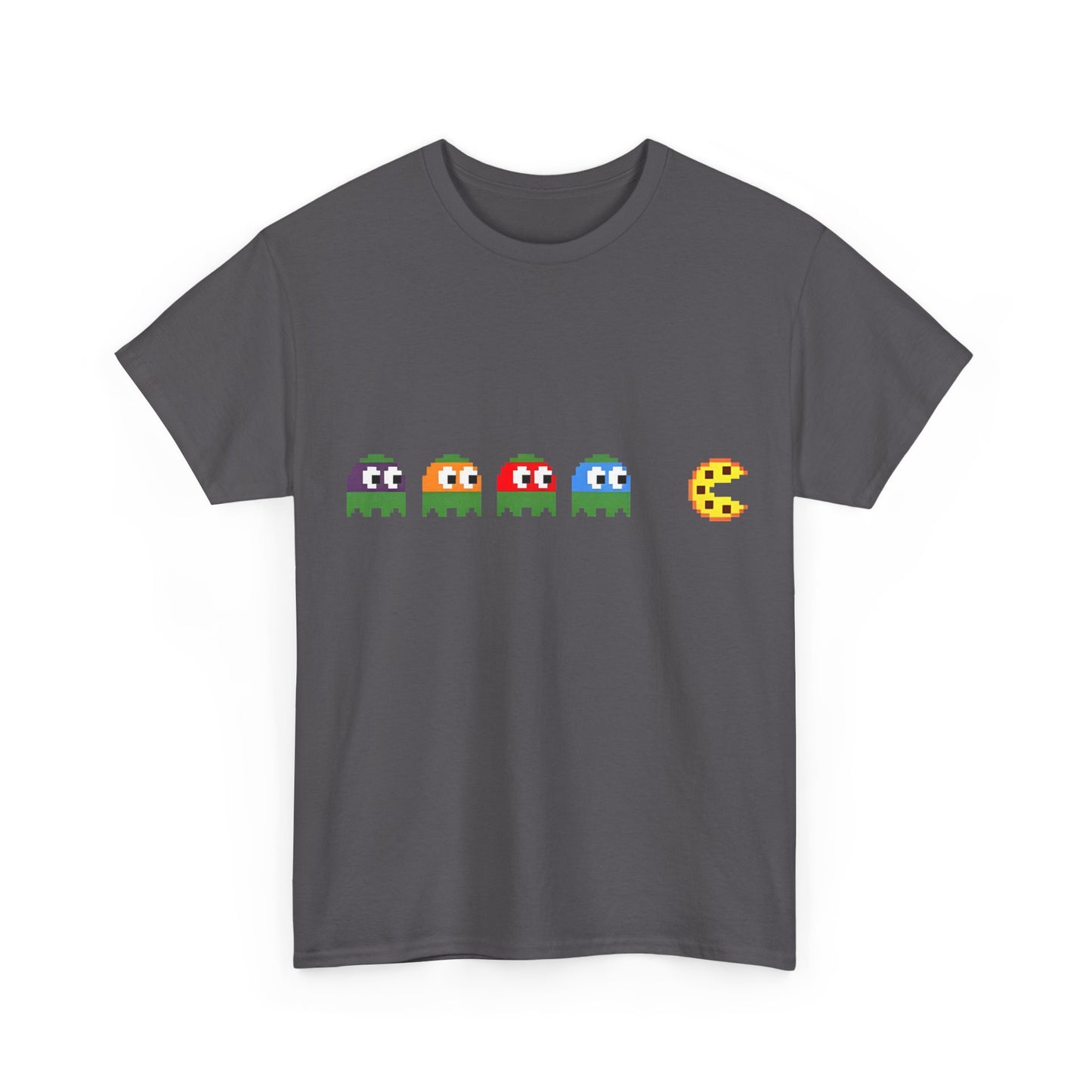 Teenage Mutant Ninja Turtles Pizza Pacman Graphic Unisex  Tee Shirt