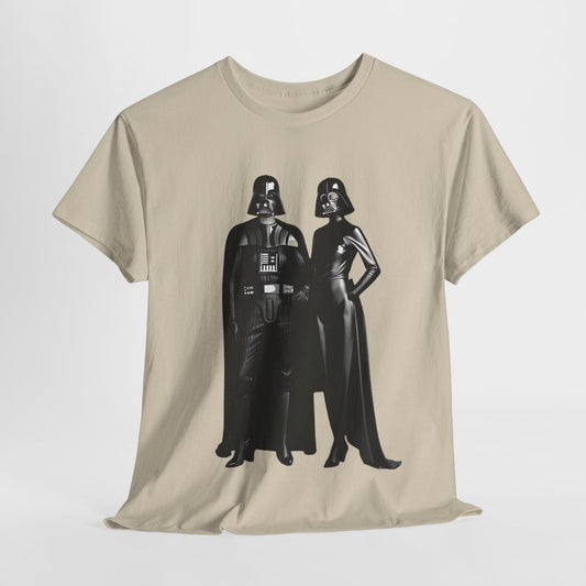 Mr + Mrs Vader Star Wars Unisex Mens Graphic Cotton Funny T Shirt Tee Vintage