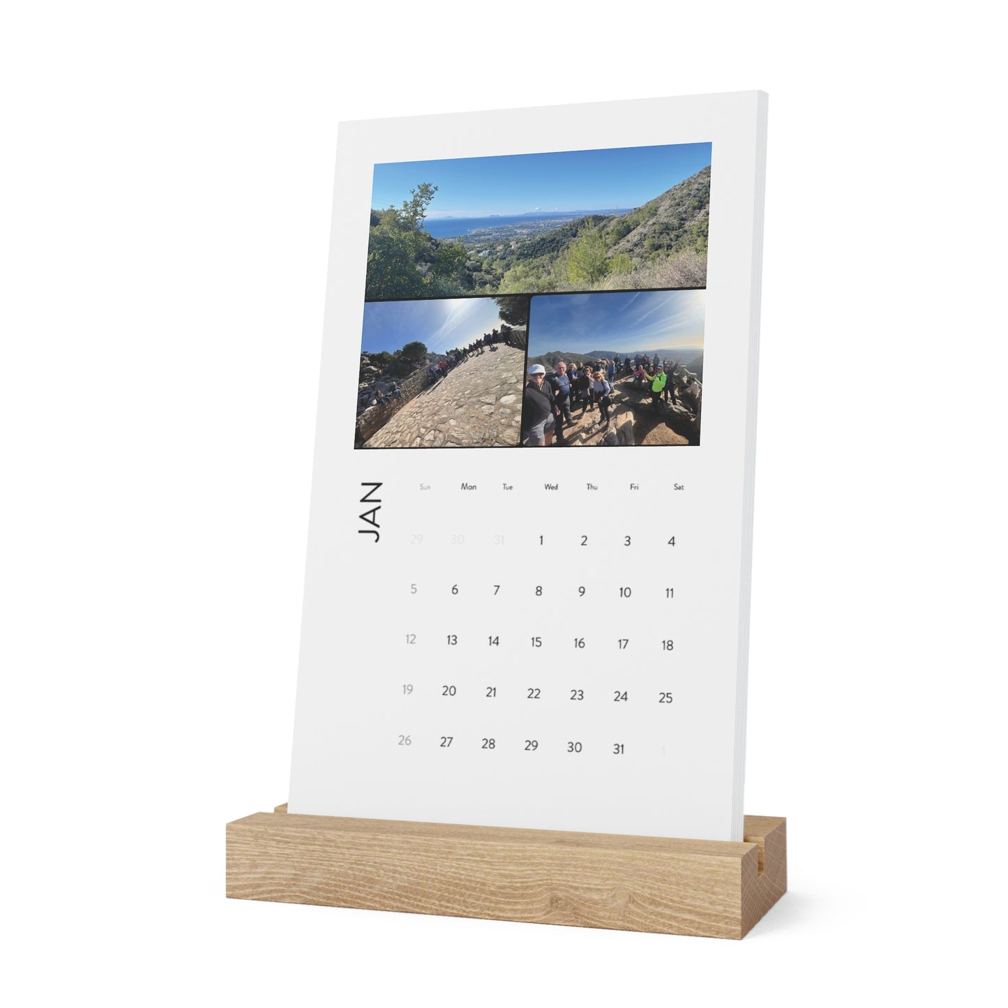 Marbella Hiking Club 2025 Vertical Desk Calendar