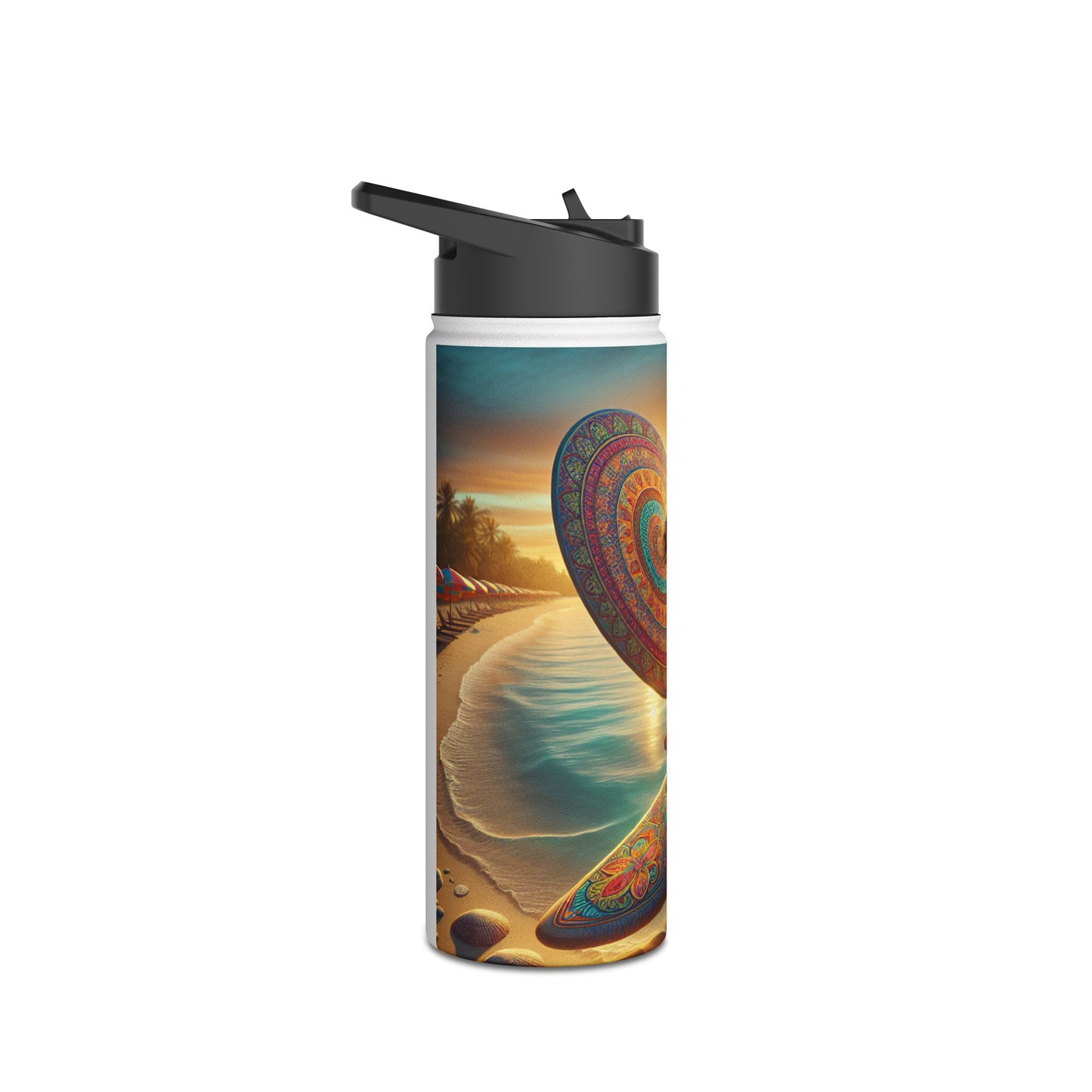 Fantasy Paddleboarding Stainless Steel Water Bottle, Standard Lid