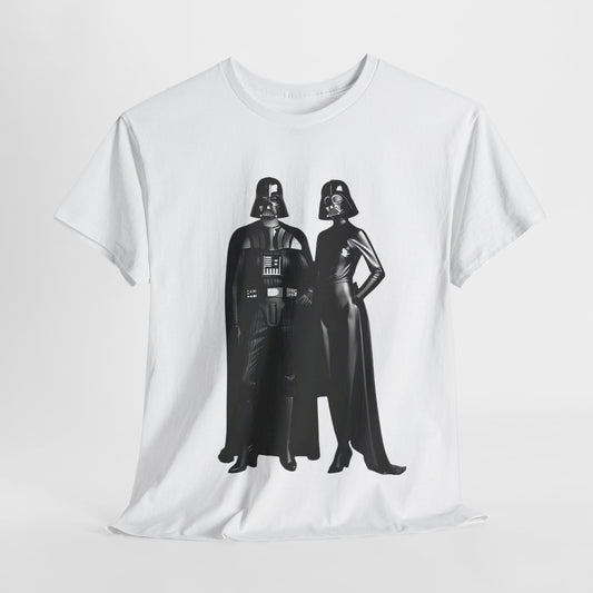 Mr + Mrs Vader Star Wars Unisex Mens Graphic Cotton Funny T Shirt Tee Vintage