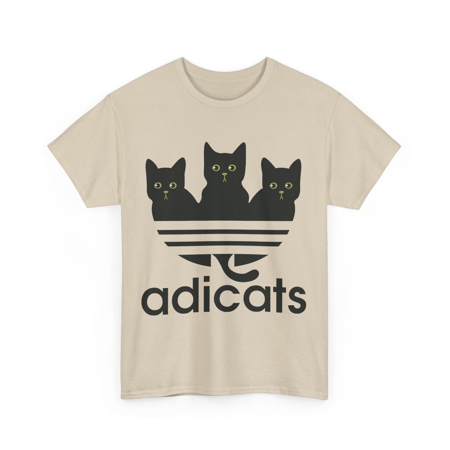 Adicats Logo Graphic T-Shirt Urban Streetwear Unisex Cotton