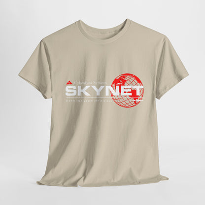 Skynet Terminator Graphic Cotton Funny Mens Womens Unisex Tee Shirt that combines comfort and comedy, a must-have for fans of futuristic dystopias!