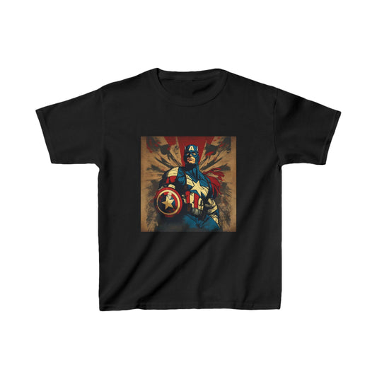 Kids Captain America Heavy Cotton Tee 16 colors