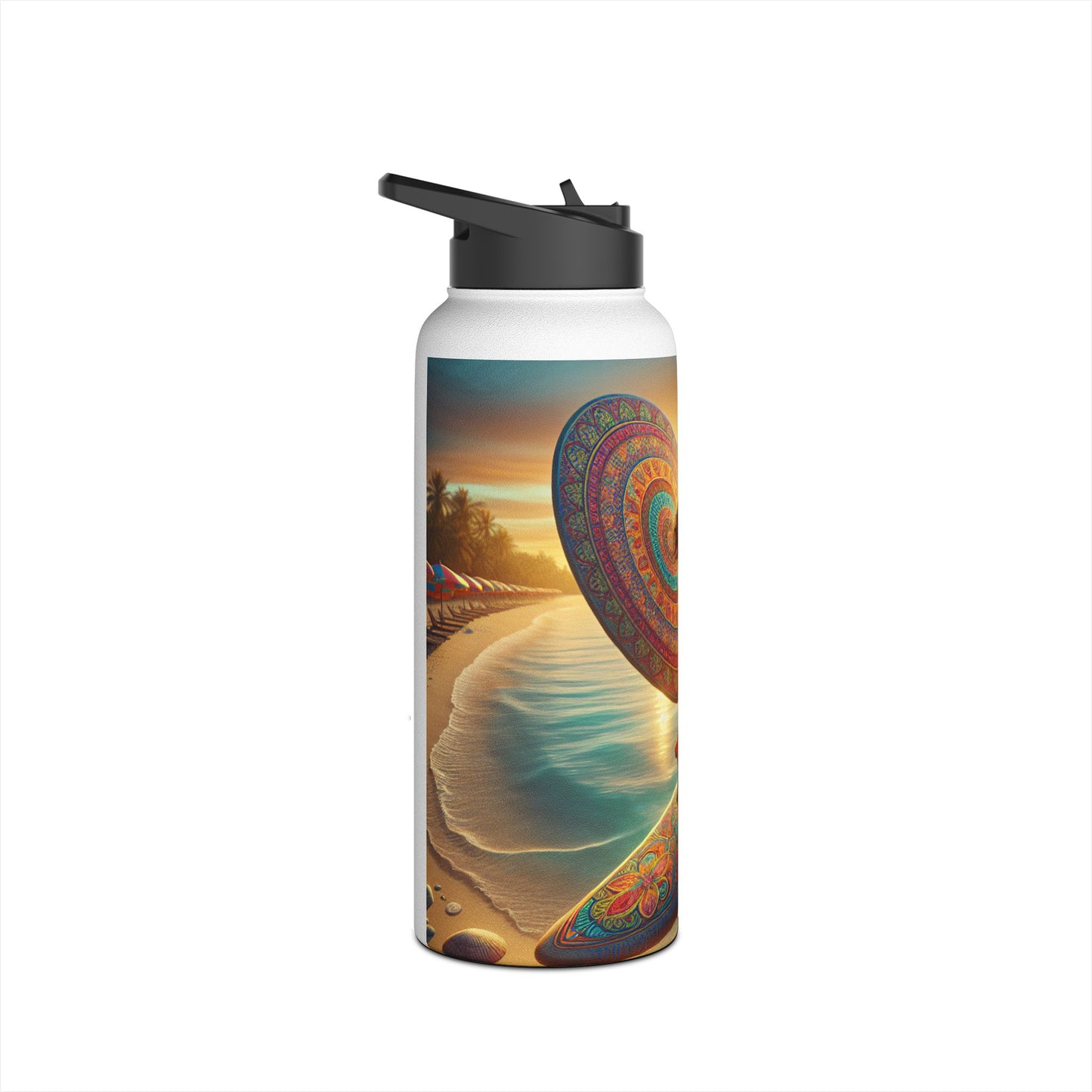 Fantasy Paddleboarding Stainless Steel Water Bottle, Standard Lid