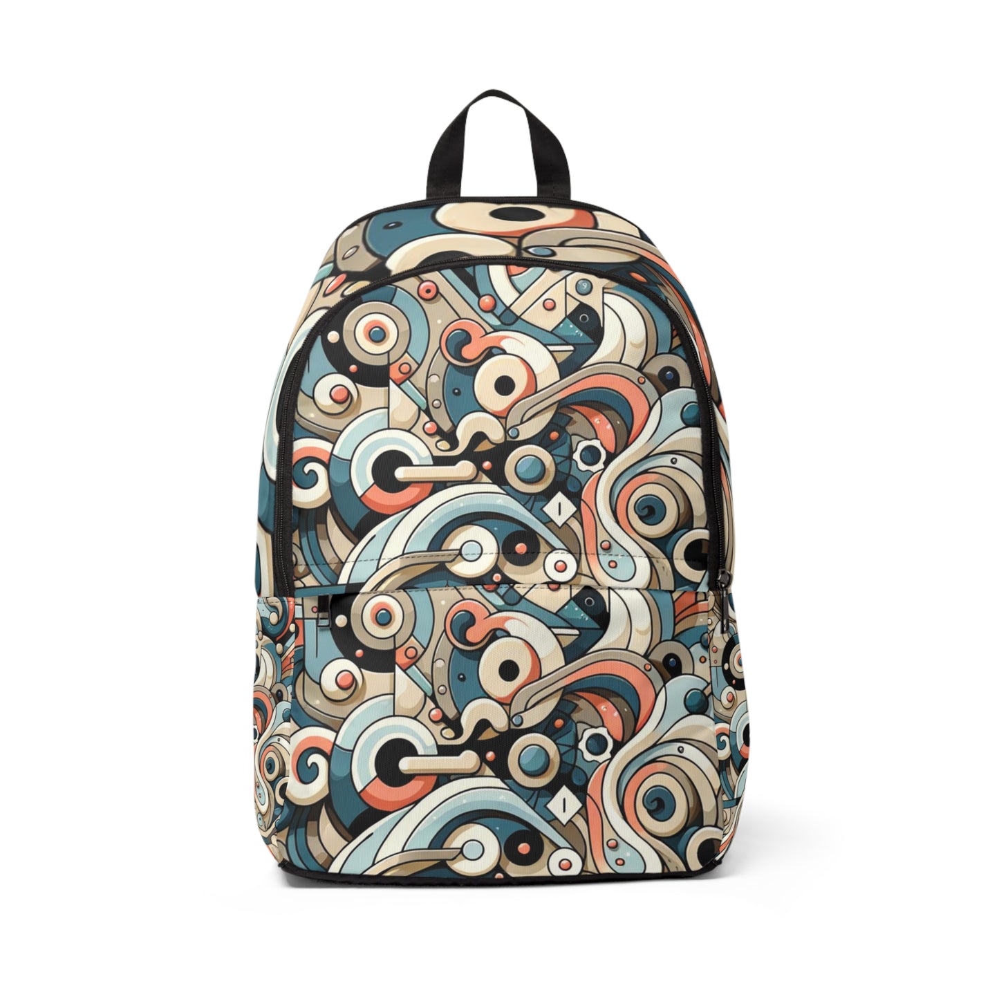 Canvas Harmony: A Touch of Abstract Brilliance - Backpack