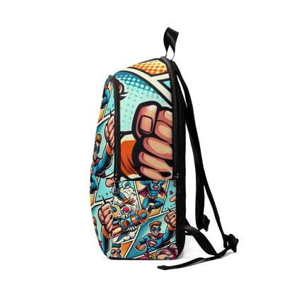 Interior view of the Luxury Pop Art Backpack from Dazzling Dreams Studio featuring spacious compartments for organised storage.