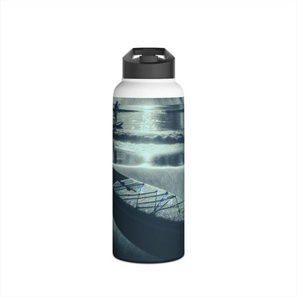 Chic Fantasy Paddleboarding Stainless Steel Water Bottle, crafted for both functionality and style, ideal for outdoor water activities.