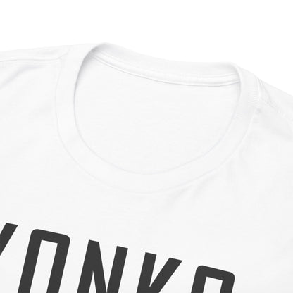 Close-up detail of a YONKO t-shirt's neckline, emphasising soft, high-quality craftsmanship, designed for comfort and style in anime-inspired fashion.