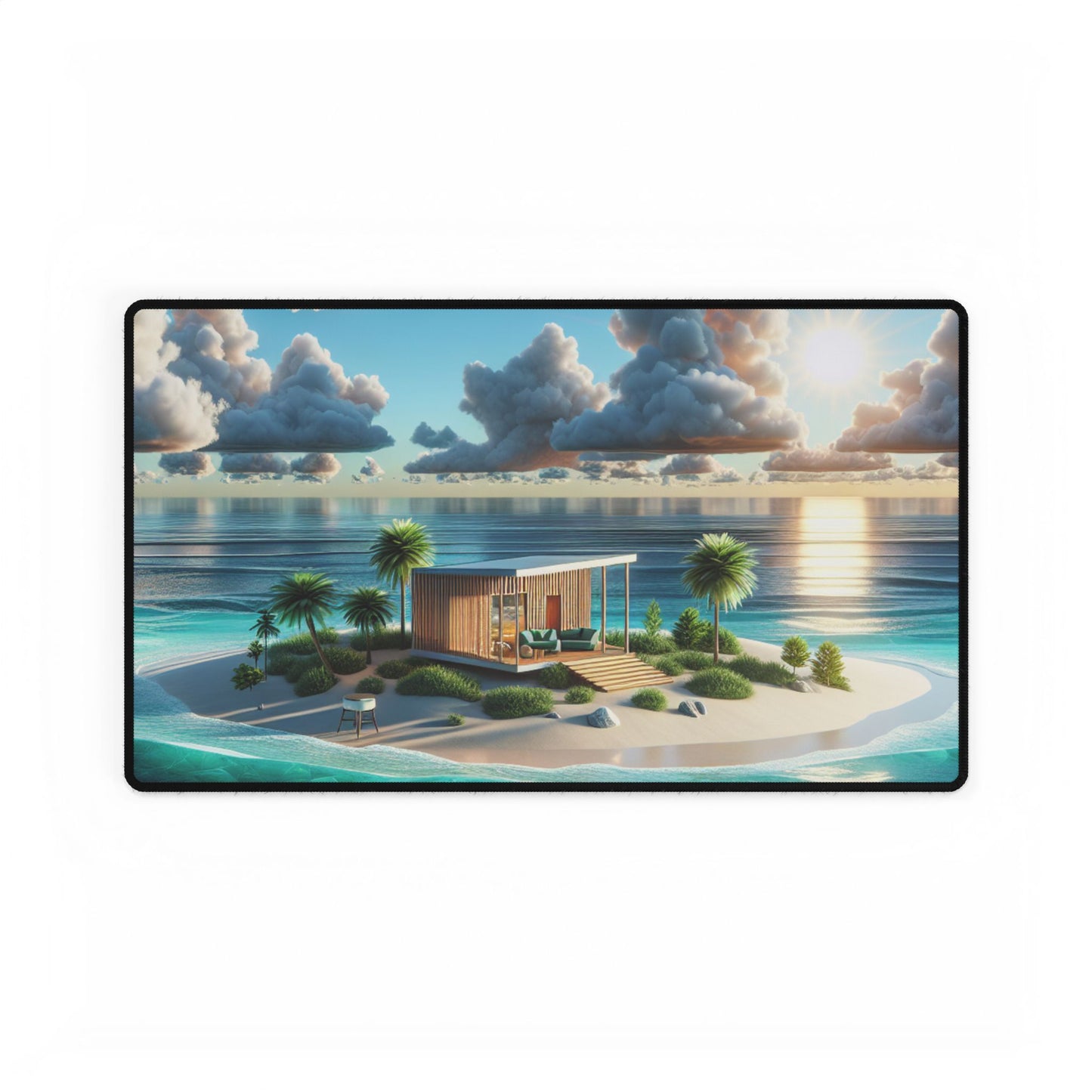 Sunbliss Palmtree Mirage- Desk | Mouse Mat 3 Sizes