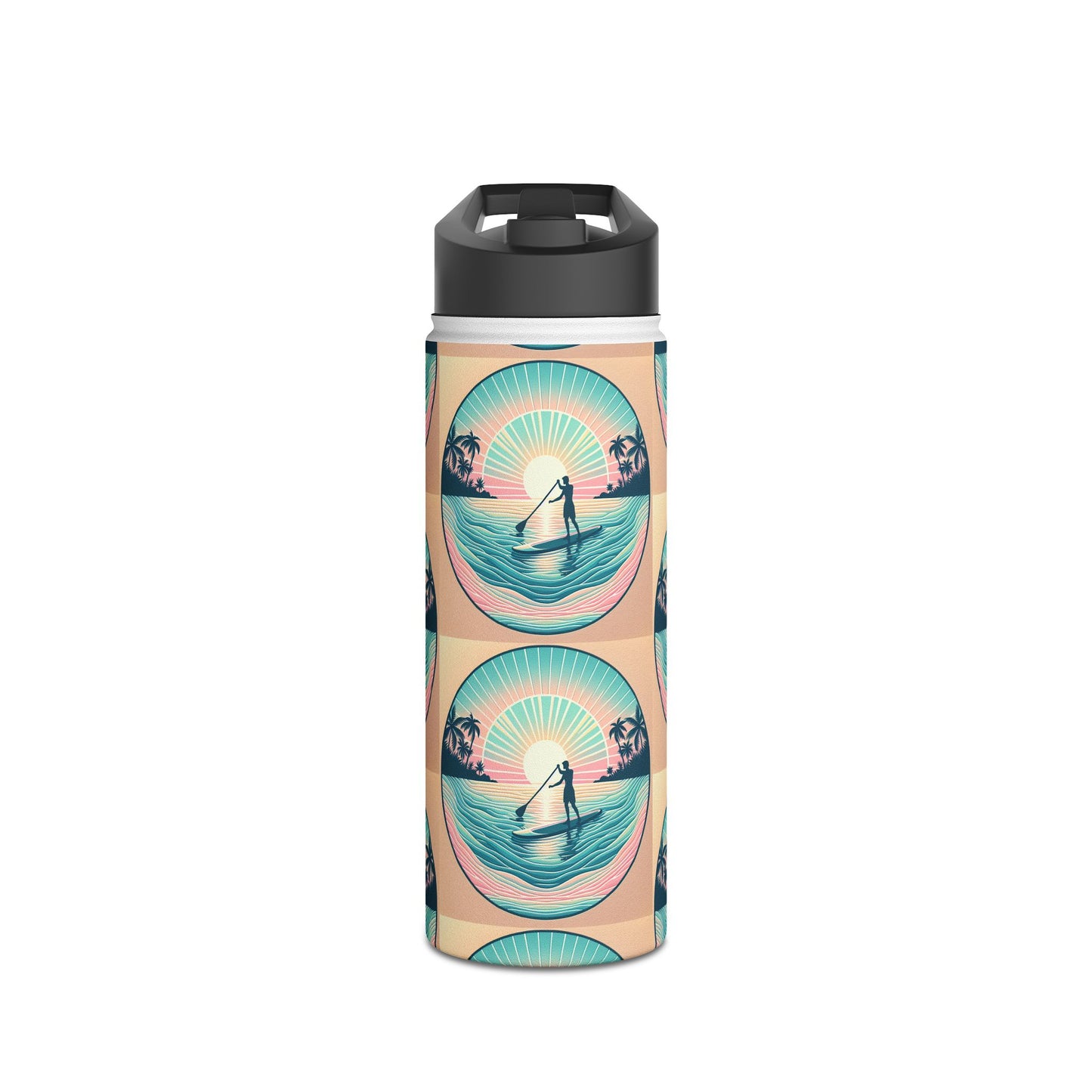 Fantasy Paddleboarding Stainless Steel Water Bottle, Standard Lid