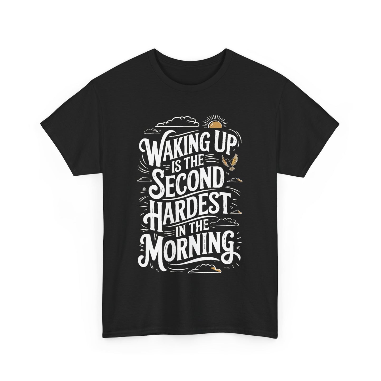 Waking up Funny Mens  Graphic T-Shirt Unisex Cotton Urban Street