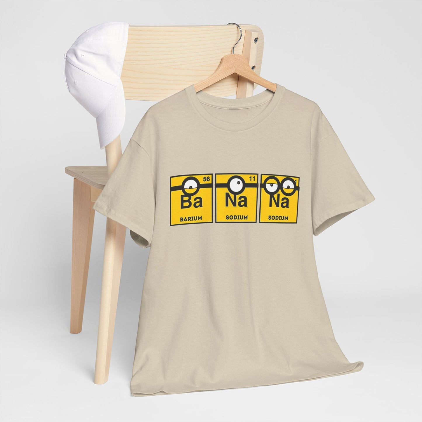 Men's Funny T-Shirt: Minions Periodic Table Design Ba, Na, Na Funny Tee Unisex