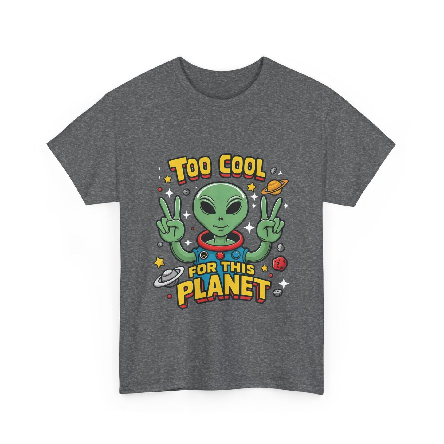 Cool Alien Graphic T-Shirt Urban Unisex Cotton