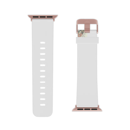 Chic GraphiZen Contemporary Apple Watch Strap with harmonious pastel tones, designed by Dazzling Dreams Studio for a fashionable look.
