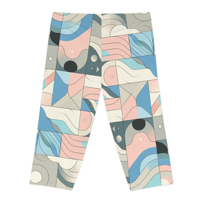 Elegant Dazzling Dreams Studio capri leggings displayed in an active lifestyle setting, perfect for gym or casual outings.