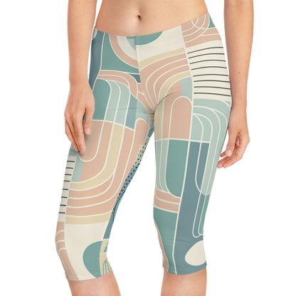 Different colour options of Sweat Symphony capri leggings from Dazzling Dreams Studio, appealing to diverse styles and promoting a fashionable fitness lifestyle.