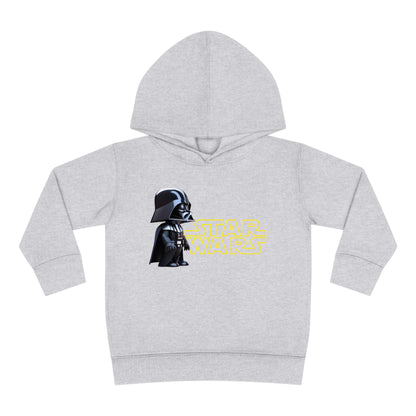 Kids Unisex Cute Darth Vader Star Wars Hoodie, Fleece Sweater, 2-5 years - Soft grey hoodie showcasing a playful Darth Vader graphic, a delightful addition to any child's wardrobe.
