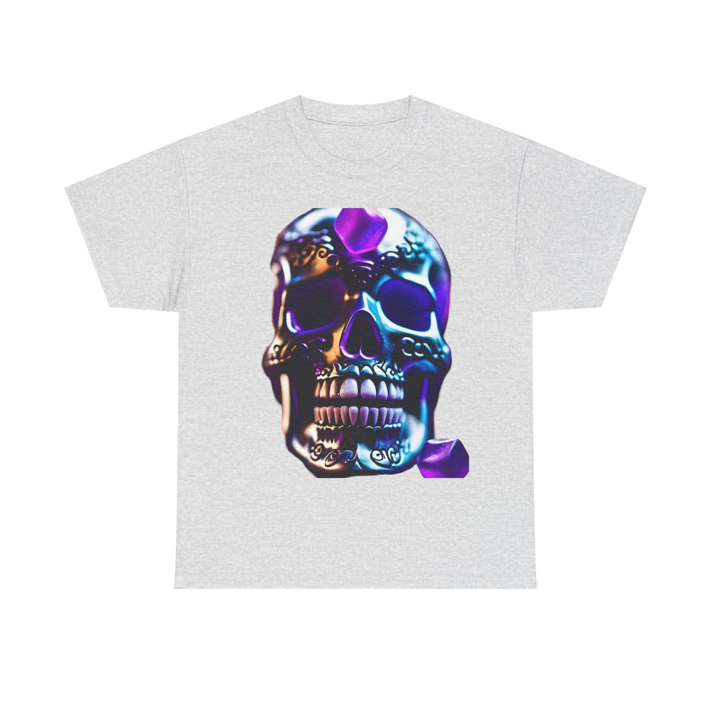 Demon Skulln Graphic T-Shirt, Urban Streetwear Top, Unisex Cotton