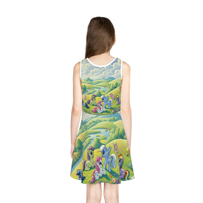 Stylish summer fashion: Isabella Twinkle Sundress by Dazzling Dreams Studio, ideal for playful adventures and special occasions in vibrant colours.