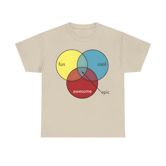 Epic Pie chart  Graphic Unisex  T Shirt Tee