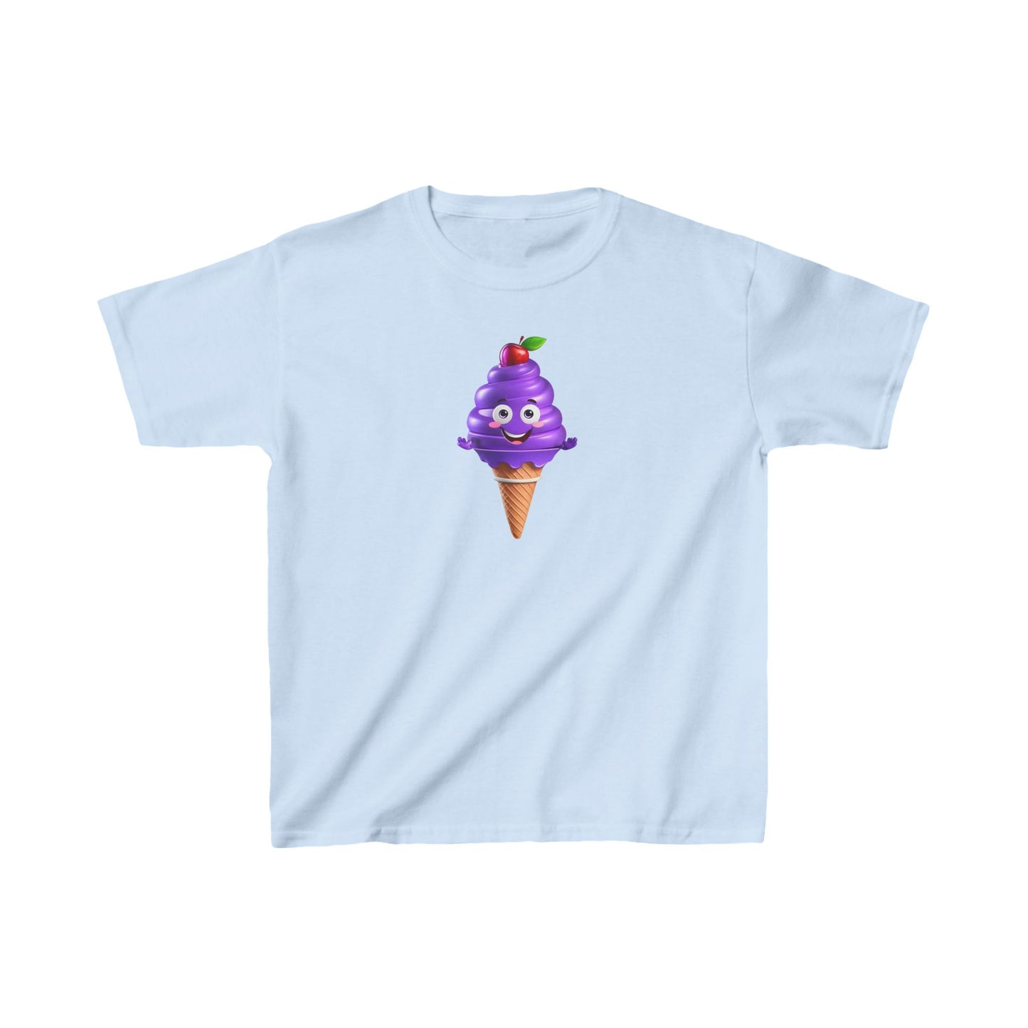 Child´s Unisex Delighted Ice Cream Graphic Cotton Tee 8 colors