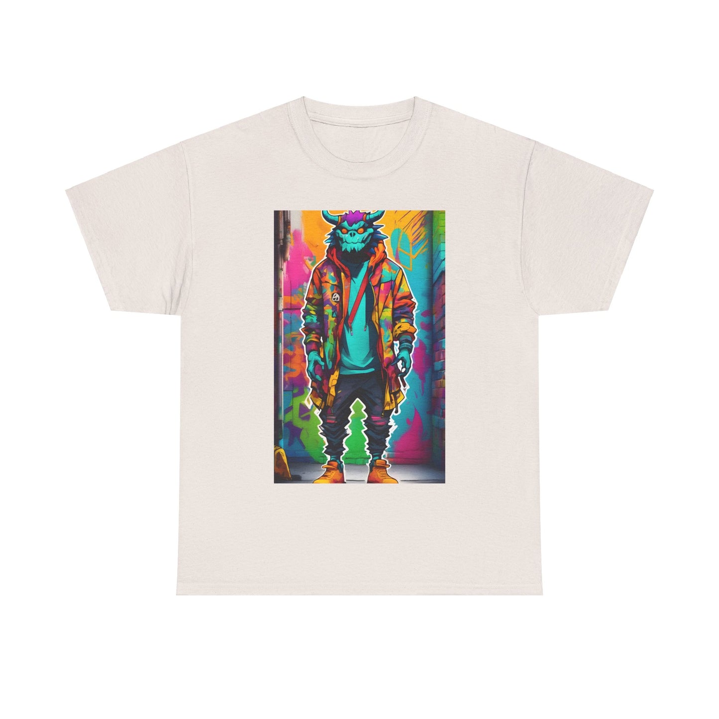 Street Monster Graphic T-Shirt, Urban Streetwear Top, Unisex Cotton