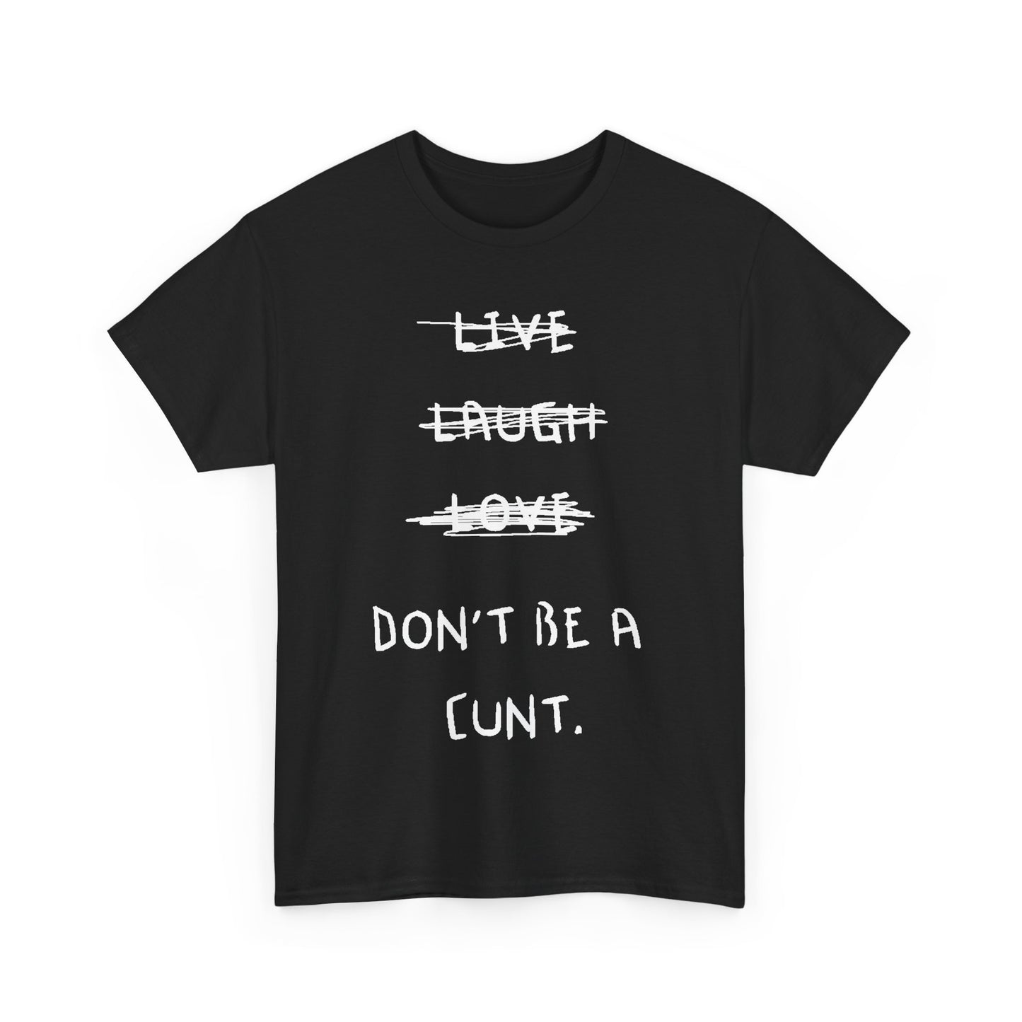 Live Laugh Love Slogan Funny Mens Womens Graphic T-Shirt Unisex Cotton urban