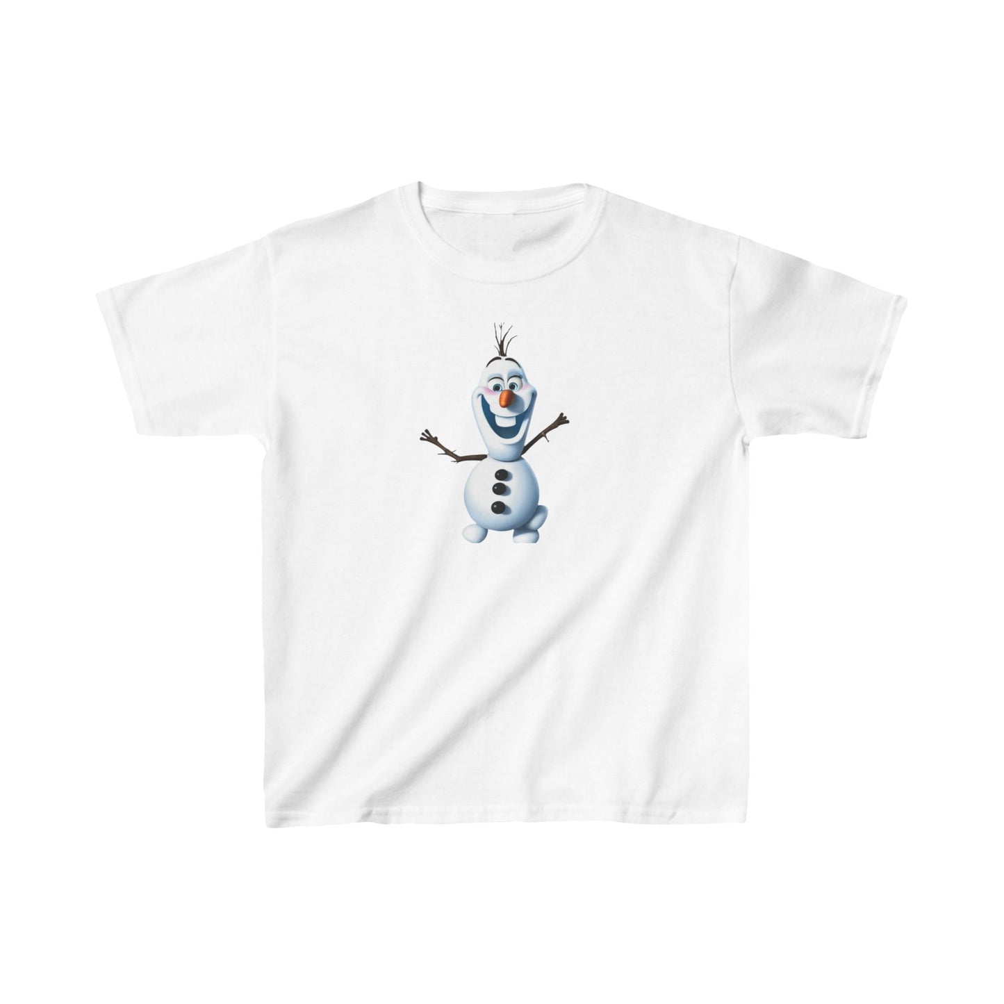 Kids Cute Frozen Olaf T shirt Heavy Cotton Tee 16 colors