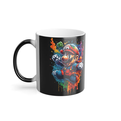 Exquisite 11oz Colour Morphing Mug for Gamers, highlighting an eye-catching thermal changing design of a beloved game character, perfect for enhancing your beverage experience.