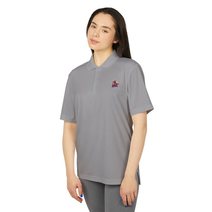 Adidas Unisex Performance Polo Shirt in elegant grey, featuring a classic design and sustainable materials, perfect for stylish sportswear.