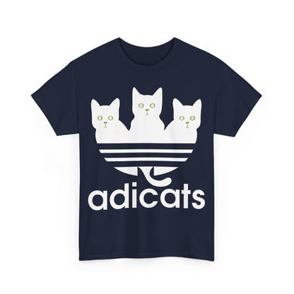 Trendsetting men’s t-shirt with striking kittens and bold adicats stripes design, guaranteed to turn heads and spark smiles!