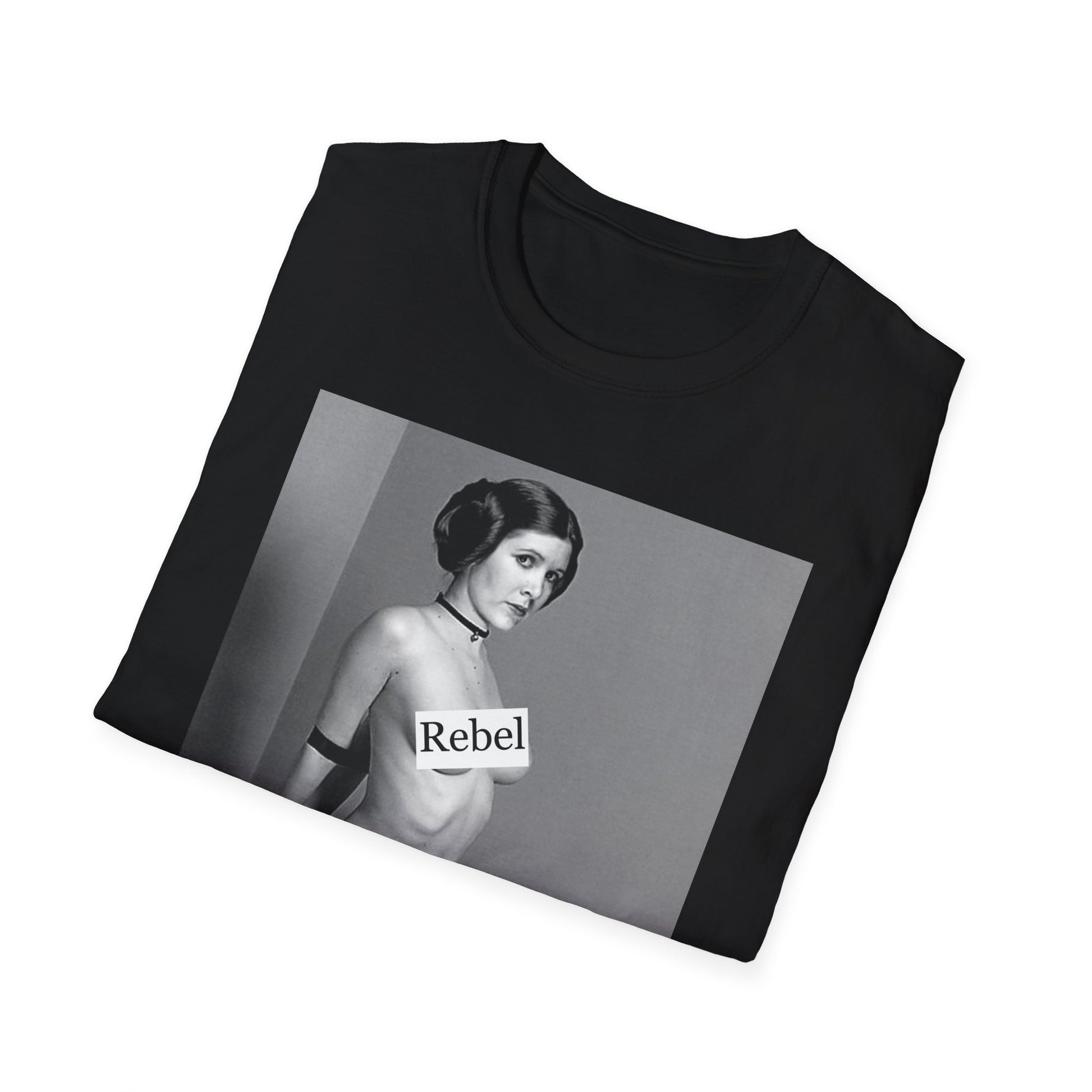 Unisex fit of the Rebel Star Wars T-Shirt, elegantly styled to flatter all body types for versatile fashion.