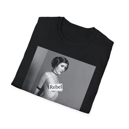Unisex fit of the Rebel Star Wars T-Shirt, elegantly styled to flatter all body types for versatile fashion.
